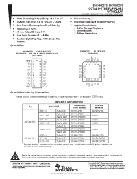 Datasheet SN54HC273FK manufacturer TI
