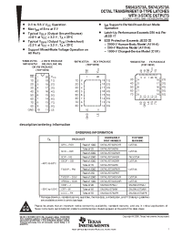 Datasheet SN54LV573AFK manufacturer TI