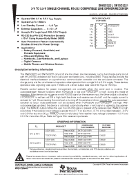 Datasheet SN65C3221DBR manufacturer TI