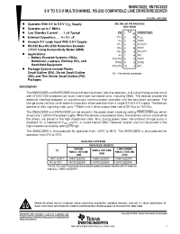 Datasheet SN65C3222DB manufacturer TI