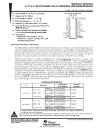 Datasheet SN65C3223DBR manufacturer TI
