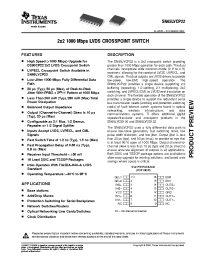 Datasheet SN65LVCP22D manufacturer TI