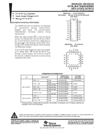 Datasheet SN74AC245PWLE manufacturer TI