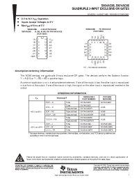 Datasheet SN74AC86PWLE manufacturer TI