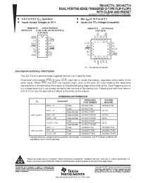 Datasheet SN74ACT74DR manufacturer TI