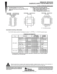 Datasheet SN74AHC00PWR manufacturer TI
