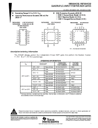 Datasheet SN74AHC02N manufacturer TI