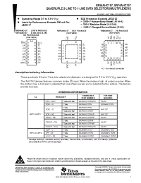 Datasheet SN74AHC157DR manufacturer TI