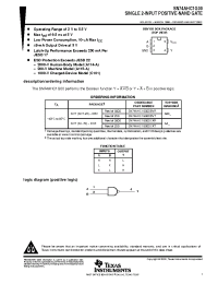 Datasheet SN74AHC1G00DCKR manufacturer TI