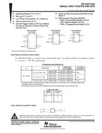 Datasheet SN74AHC1G08 manufacturer TI