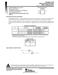 Datasheet SN74AHC1G126DCKR manufacturer TI