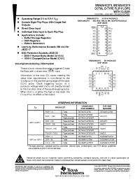 Datasheet SN74AHC273DBR manufacturer TI