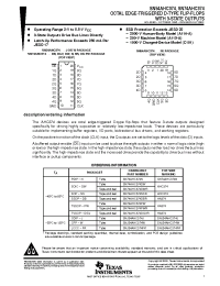 Datasheet SN74AHC374DBR manufacturer TI