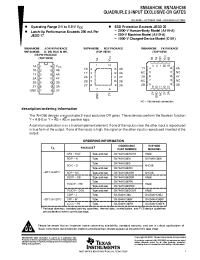 Datasheet SN74AHC86DE4 manufacturer TI