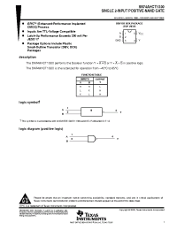 Datasheet SN74AHCT1G00 manufacturer TI