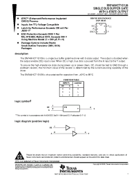 Datasheet SN74AHCT1G126DCK manufacturer TI