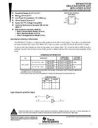 Datasheet SN74AHCT1G126DCKT manufacturer TI