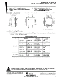 Datasheet SN74AHCT86NSR manufacturer TI