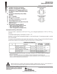 Datasheet SN74AUC2G04DBVR manufacturer TI