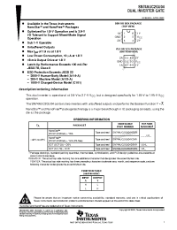 Datasheet SN74AUC2GU04DBVR manufacturer TI