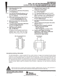 Datasheet SN74CB3Q3253 manufacturer TI