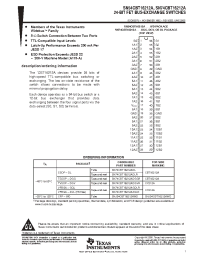 Datasheet SN74CBT16212AGQLR manufacturer TI