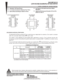 Datasheet SN74CBTLV3125 manufacturer TI