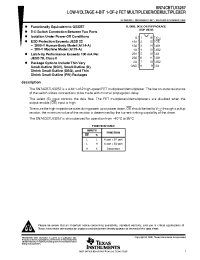 Datasheet SN74CBTLV3257 manufacturer TI