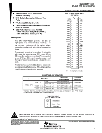Datasheet SN74CBTR16861DL manufacturer TI