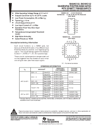 Datasheet SN74HC132DBLE manufacturer TI