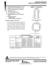 Datasheet SN74HC148DW manufacturer TI