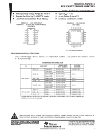 Datasheet SN74HC14D manufacturer TI