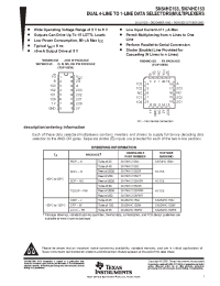 Datasheet SN74HC153DR manufacturer TI