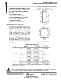 Datasheet SN74HC163N manufacturer TI