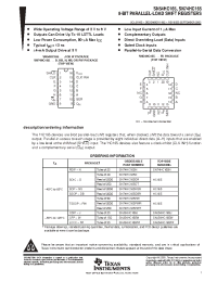 Datasheet SN74HC165PWG4 manufacturer TI