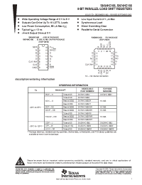 Datasheet SN74HC166DR manufacturer TI