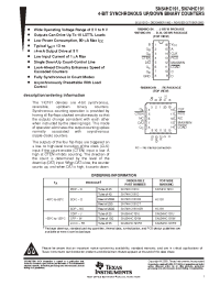 Datasheet SN74HC191DR manufacturer TI