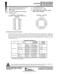 Datasheet SN74HC240DWR manufacturer TI