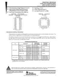 Datasheet SN74HC245DW manufacturer TI