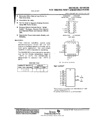 Datasheet SN74HC280D manufacturer TI