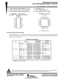 Datasheet SN74HC4020PWT manufacturer TI