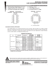Datasheet SN74HC4040DT manufacturer TI