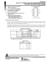 Datasheet SN74HC4852DR manufacturer TI