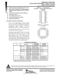 Datasheet SN74HC574DW manufacturer TI