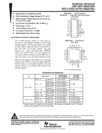 Datasheet SN74HC595DWR manufacturer TI