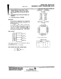 Datasheet SN74HC7266N manufacturer TI