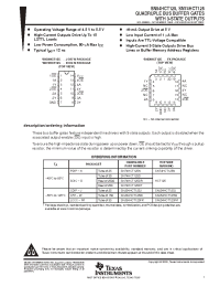 Datasheet SN74HCT125DR manufacturer TI