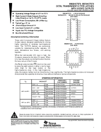 Datasheet SN74HCT573DW manufacturer TI