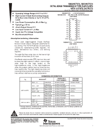 Datasheet SN74HCT574NSR manufacturer TI