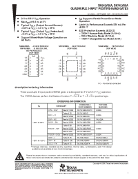 Datasheet SN74LV00ADE4 manufacturer TI